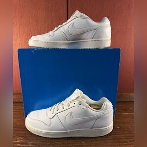 Nike Ebernon Low “Triple White” Women’s Casual Sneakers Size US 10/ AQ1779-100